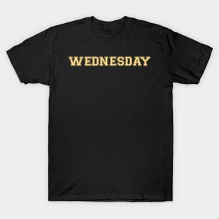 Luxurious Black and Gold Shirt of the Day -- Wednesday T-Shirt